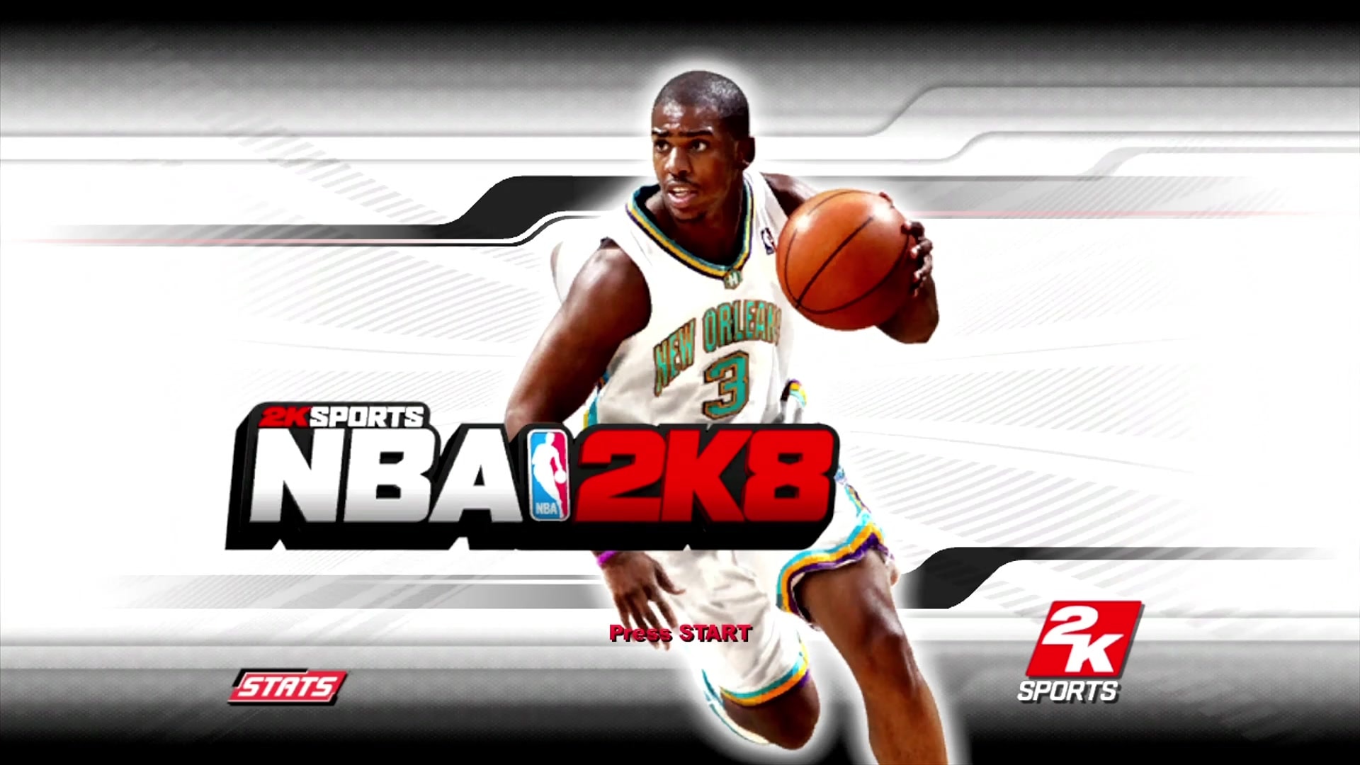 NBA 2K8 title screen for Xbox 360